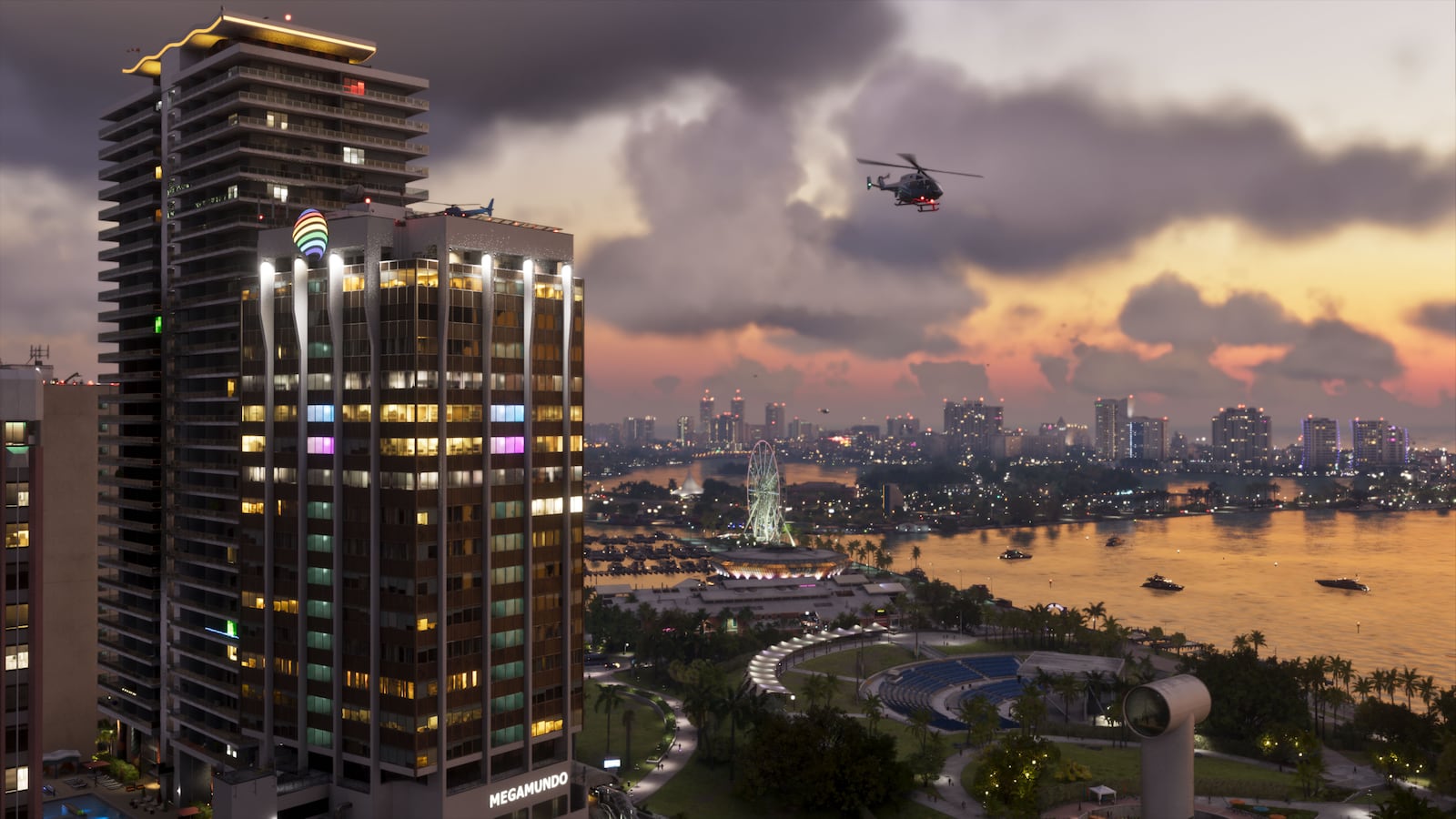 Vice City skyline official GTA VI screenshot